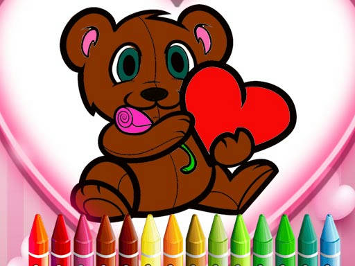 Play Animals Valentine Coloring