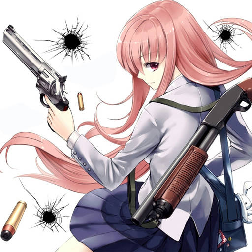 Play Anime Girl With Gun Puzzle