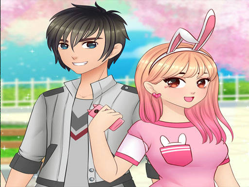 Play Anime High School Couple - First Date Makeover