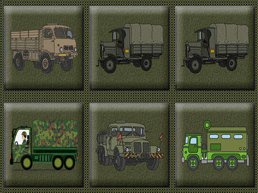 Play Army Trucks Memory