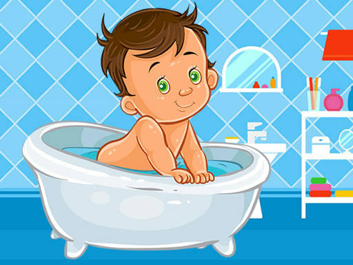 Play Baby Bath Jigsaw