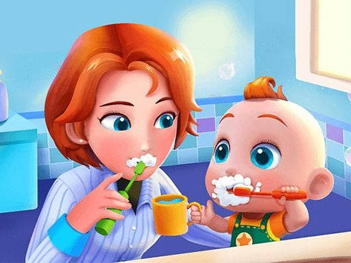 Play Baby care game for kids