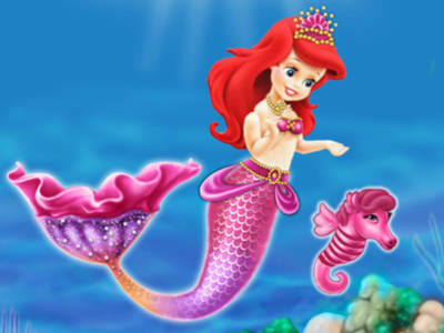 Play Baby Mermaid Princess Dress Up