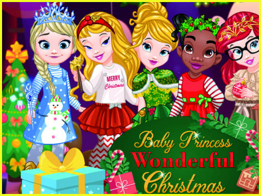 Play Baby Princesses Christmas: Dress Up Game