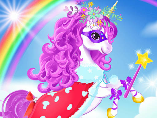 Play Baby unicorn dress up