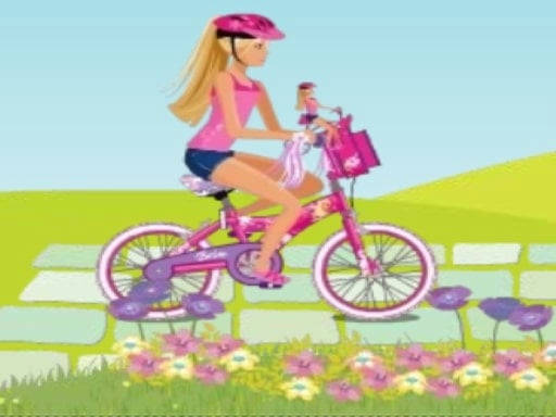 Play Barbie Rides Bike