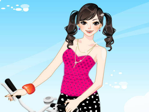 Play Bicycle Girl Dressup