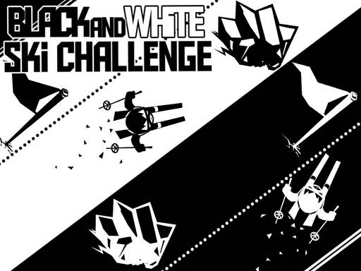 Play Black & white ski challenge