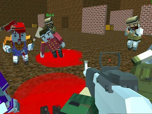 Play Blocky Warfare the Aweper Zombie