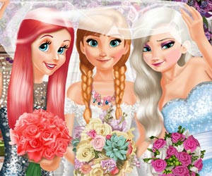 Play Bride and Bridesmaides Dress up