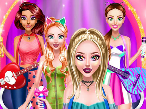 Play Brilliant Popstar Girls Dress Up