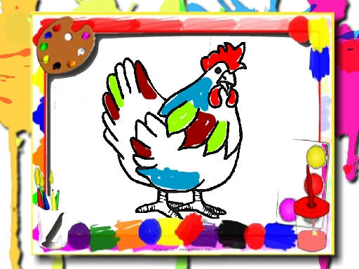 Play Chicken Coloring Book