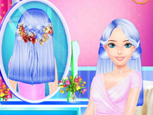 Play Colorful Braid Hairstyle Making