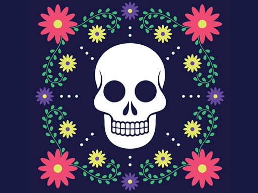 Play Colorful Skull Jigsaw