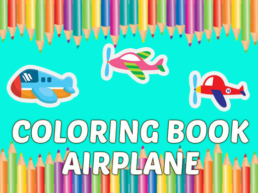 Play Coloring Book Airplane kids Education