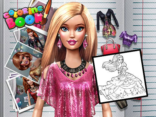 Play Coloring Book for Barbie