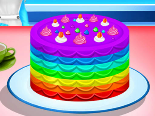 Play Cooking Rainbow Cake