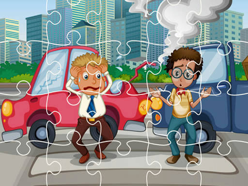 Play Crash Car Jigsaw