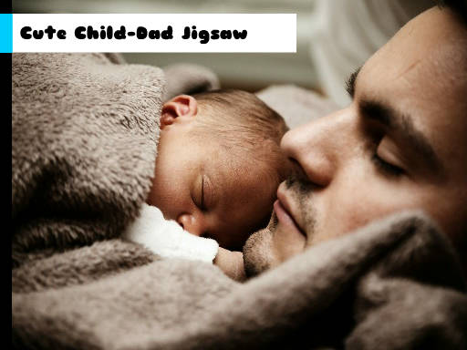 Play Cute Child-Dad Jigsaw