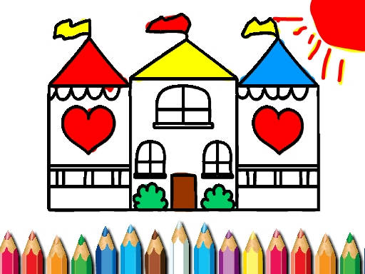 Play Doll House Coloring Book