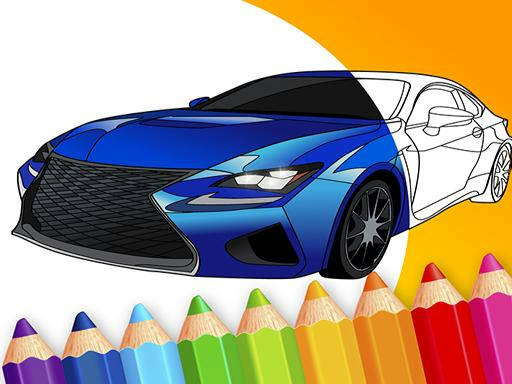 Play draw Car - Japanese Luxury Cars Coloring Book