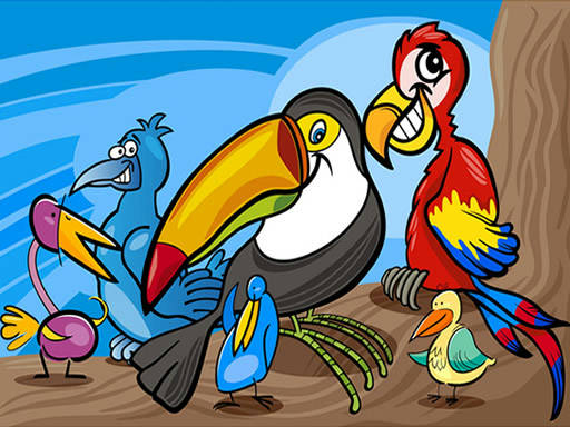 Play Exotic Birds Coloring