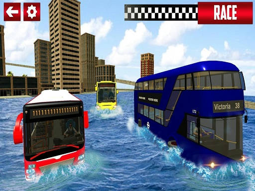 Play Extreme Water Surfer Bus Simulator