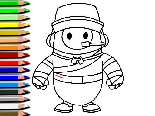 Play Fall Guys Halloween Coloring Bok