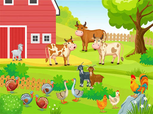 Play FARM ANIMALS PUZZLES CHALLENGE