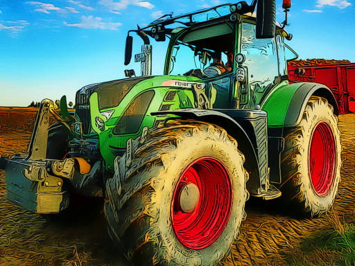 Play Farming Tractor Puzzle