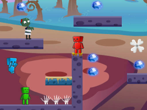 Play Fireboy Watergirl In Zombies World