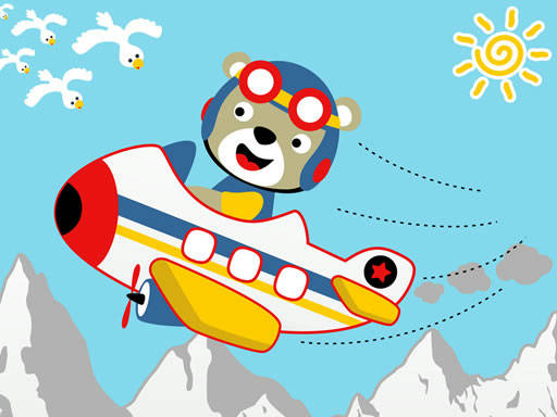 Play Friendly Airplanes For Kids Coloring