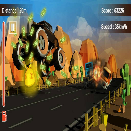 Play Furious Road Game : Low poly Car Racing