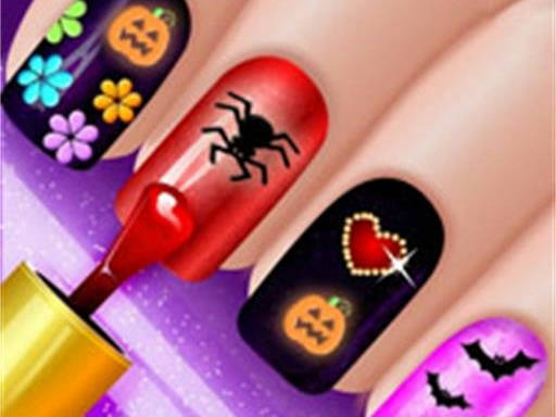 Play Glow Halloween Nails Game