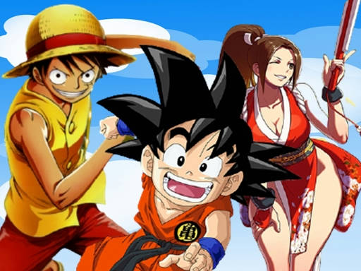 Play Goku, Luffy & Mai Run