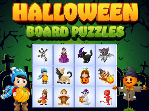 Play Halloween Board Puzzles