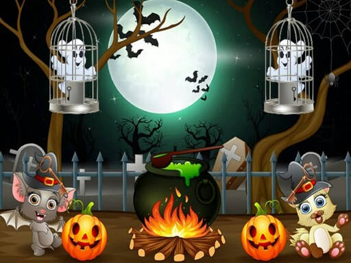 Play Halloween Twin Ghosts Rescue