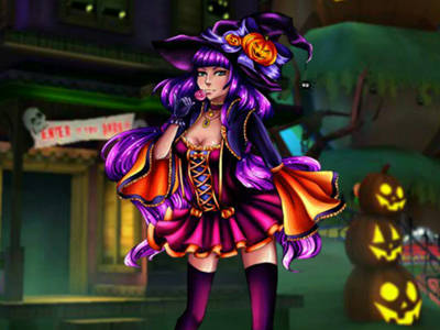 Play Halloween Witch Dress!