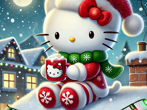 Play Hello Kitty Christmas Puzzle: Festive Holiday