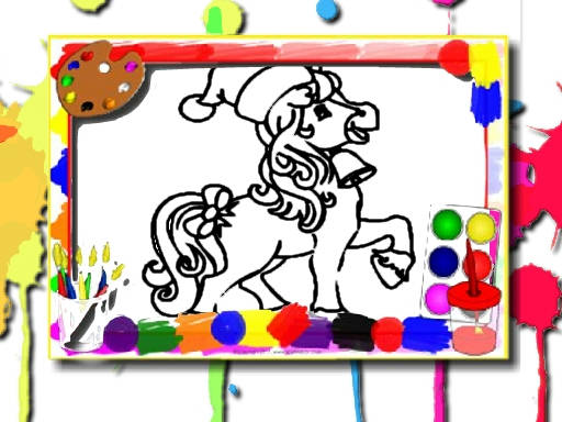 Play Horse Coloring Book