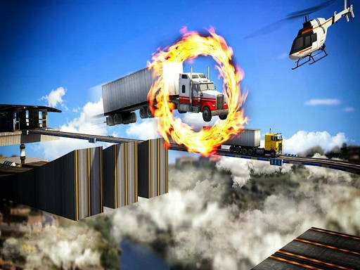 Play Impossible Truck Driving Stunt Track Parking