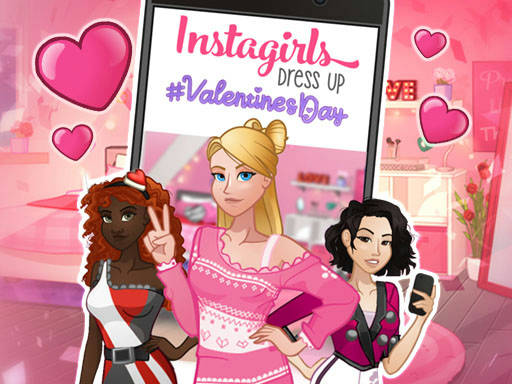 Play INSTAGIRLS VALENTINES DRESS UP (DCMA)