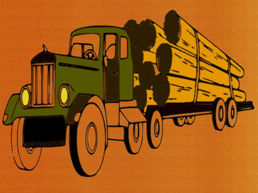 Play Logging Trucks Coloring