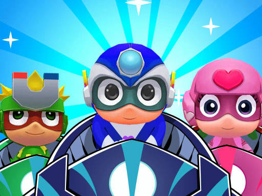 Play Masks Heroes Racing Kid