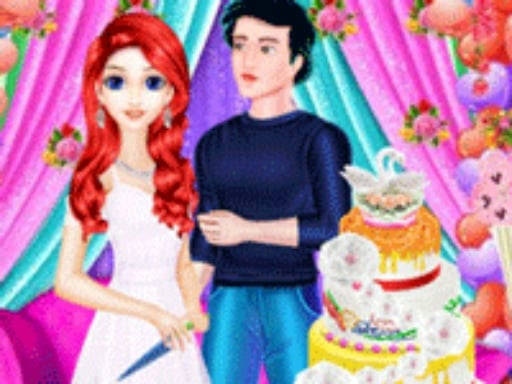 Play Mermaid Girl Wedding Cooking Cake Game