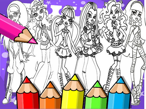 Play Monster High Coloring Book