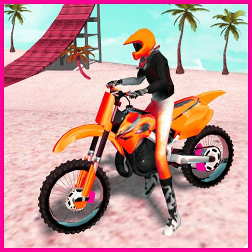 Play Motocross Beach Jumping Bike Stunt Game