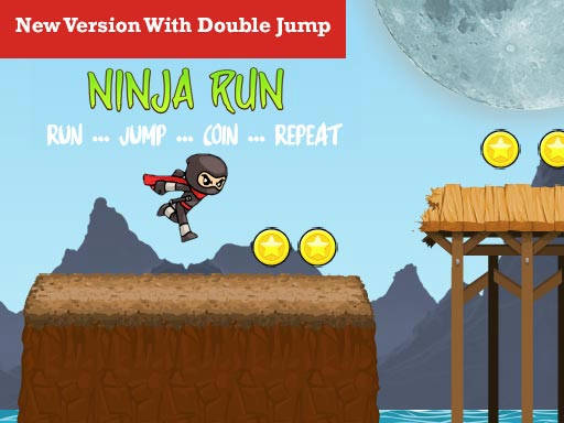 Play Ninja Run Game with Double Jump