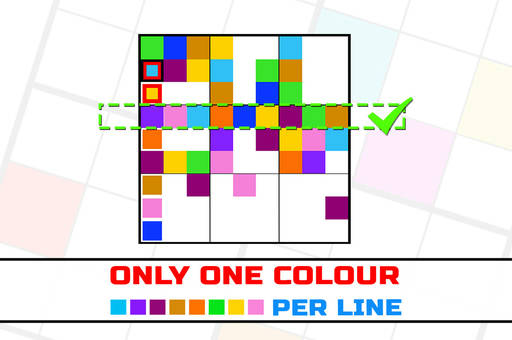 Play Only 1 color per line