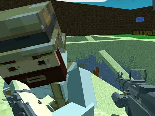 Play Pixel Arena blocky combat fps